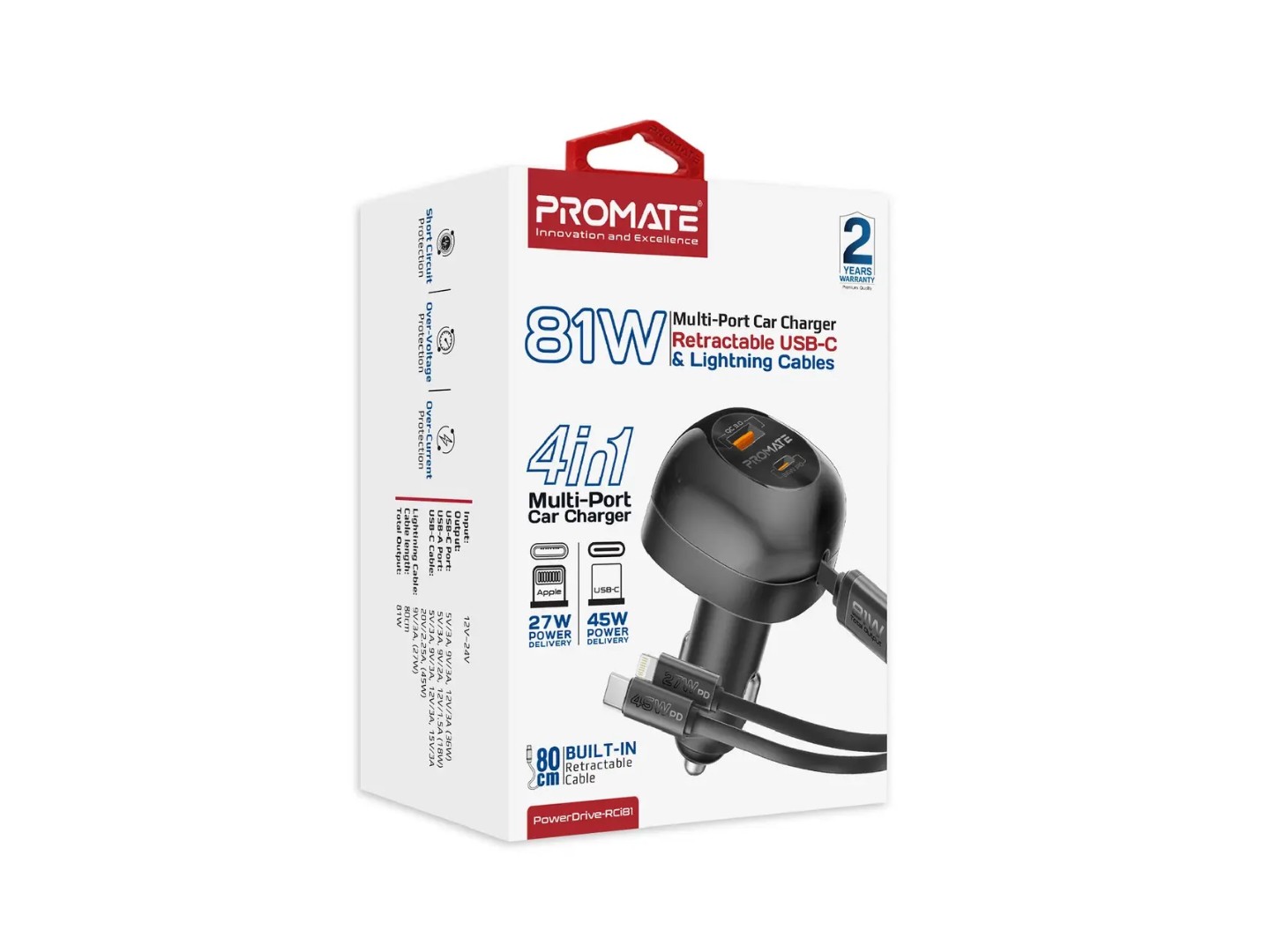 Автомобільний зарядний пристрій Promate powerdrive-rci81 — фото 9